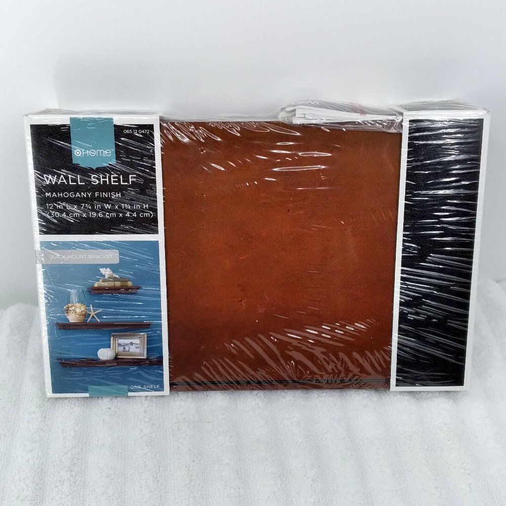 Target Home Wall Shelf Mahogany Finish